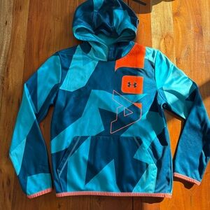 🦊 Under Armour Kids Hoodie - Teal and Orange